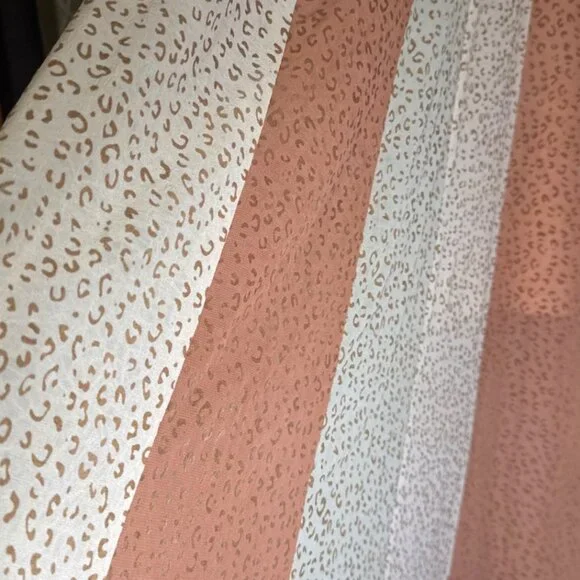 Maxi Dress Medium color block panels textured double v neck fairy boho Entre - Picture 3 of 9